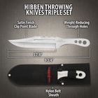 Each handle has three weight-reducing through-holes and is gently curved for a comfortable, balanced grip when throwing