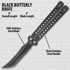 Classic Black Butterfly Knife Specfications