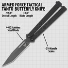 Tanto Butterfly Knife specifications