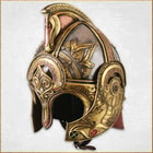 The side view of the Helm of King Theoden 