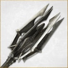 Close up image of Sauron's Mace included in the Sauron Collection.