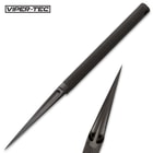 Viper-Tec Black Mini Pike Tri-Dagger - 8Cr13 Stainless Steel Blade And Handle, Black Finish, Lanyard Hole - Length 6”