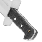 A view of the large stainless steel blade