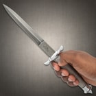 Gil Hibben Silver Shadow Knife Damascus