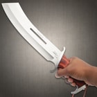Gil Hibben IV Combat Machete Knife with Leather Sheath