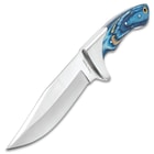 Timber Rattler Blue Pakkawood Skinning Knife