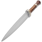A side view of the entire dagger