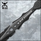 M48 Stinger Urban Dagger Black With Harness Sheath