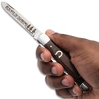 Horseshoe Pocket Knife in hand