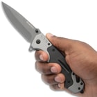 Rapid-Response Knife in hand
