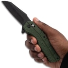 SOA Nomad Wharncliffe EDC Folding Pocket Knife Green