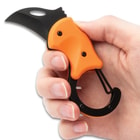Black Legion Orange RaptorClip in hand