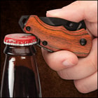 Timber Wolf Money Clip Pocket Knife - Stainless Steel Blade, Non-Reflective Finish, Pakkawood Handle Scales, Assisted Opening
