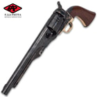 1860 Army Case Hardened Black Powder Pistol - Accurate Replica, Casehardened Steel Frame, .44 Caliber, 8” Barrel