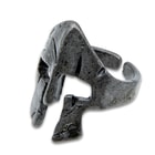 The Spartan helmet ring shown