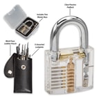 Secure Pro Practice Padlock and 15-Piece Lock Pick Set