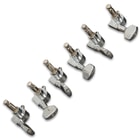 The tuning machines are die-cast chrome