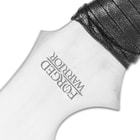 Forged Warrior Jungle Beast Short Sword - Ultratough High Carbon Spring Steel; Solid One-Piece Construction - Genuine Leather Handle, Sheath - Samurai / Ninja Style - Functional, Battle Ready - 27"