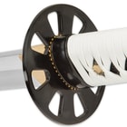 White Zombie Slayer Katana Sword And Leather Wrapped Scabbard