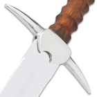 Medieval Ranger Sword With Scabbard - Stainless Steel Blade, Wooden Handle, Metal Alloy Guard And Pommel - Length 31 1/4”