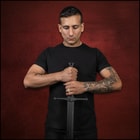 Honshu Practice Broadsword - Polypropylene Construction, Textured Handle, Mimics Real Broadsword, For Training - Length 43 1/2”