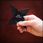 Honshu Sleek Black Throwing Star - Large
