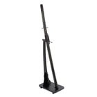 Sword displayed on a sleek black stand
