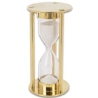 Compass, Telescope And Minute Timer Set In Wooden Box - High-Quality Brass Construction, Working Pieces - Box 6”x 4”