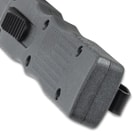 Gray Freedom Strike Knife handle close up