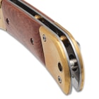 Gold Vanguard Elite Knife close up