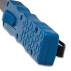 Blue ShadowMaster Mini OTF handle close up