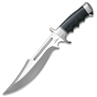 Gil Hibben Legionnaire Bowie Knife - 7Cr17 Stainless Steel Blade, Black Pakkawood Handle, Stainless Steel Guard And Pommel, Leather Belt Sheath 