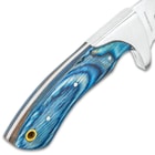 Timber Rattler Blue Pakkawood Skinning Knife