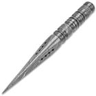 Timber Wolf Rose's Thorn Dagger With Sheath - One-Piece Damascus Steel Construction, Grippy Handle - Length 9”