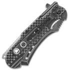 Rampage Stonewashed Speedster Assisted Opening Pocket Knife - Stainless Steel Blade, Stainless Steel Handle, Pocket Clip