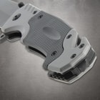 Close-up of Rampage knife handle and pommel