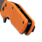 SOA Nomad EDC Wharncliffe Folding Knife Orange Nylon Handle