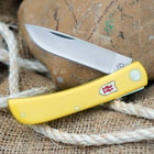 Kissing Crane Pocket Farmer Yellow Composite Pocket Knife