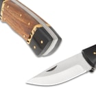 A detailed view of the blade and the handle