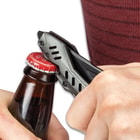 Rampage Grey Atomica Assisted Opening Pocket Knife - Stainless Steel Blade, Aluminum Handle, Bottle Opener, Pocket Clip - Closed 4 3/4”