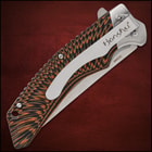 The pocket knife in its closed position