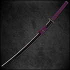 Shinwa Regal Purple Damascus Steel Katana Sword