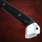 Close up view of Honshu boshin katana carbon sharp steel blade
