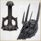 Sauron's helmet and ornate display stand