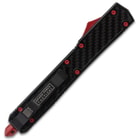 OTF Red and Black Nightpiercer closed