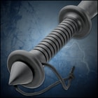 Night Watchman Law Enforcement Thumper - Solid One-Piece Polypropylene Construction, Spiked Pommel - Length 20”