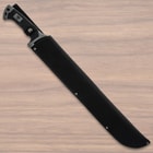 The machete in its sheath.