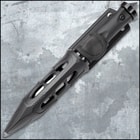 United Cutlery Cyclone Boot Knife With Custom Vortec Sheath - Cast Stainless Steel Blade, Piercing Point, Reinforced Nylon Handle - Length 10 1/2”