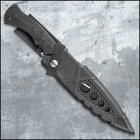 M48 Liberator Sabotage II Combat Knife With Sheath - Cast Stainless Steel, Black Oxide Coating, Layered G10 Handle - Length 13 1/2”