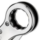 MirrorTorque Wrench Shaped Pocket Knife / Folder - Assisted Opening / Spring Assist - Stainless Steel, Mirror Polished Chrome - Everyday Carry EDC; Collectible; Great Gift for Mechanic, Handyman, More